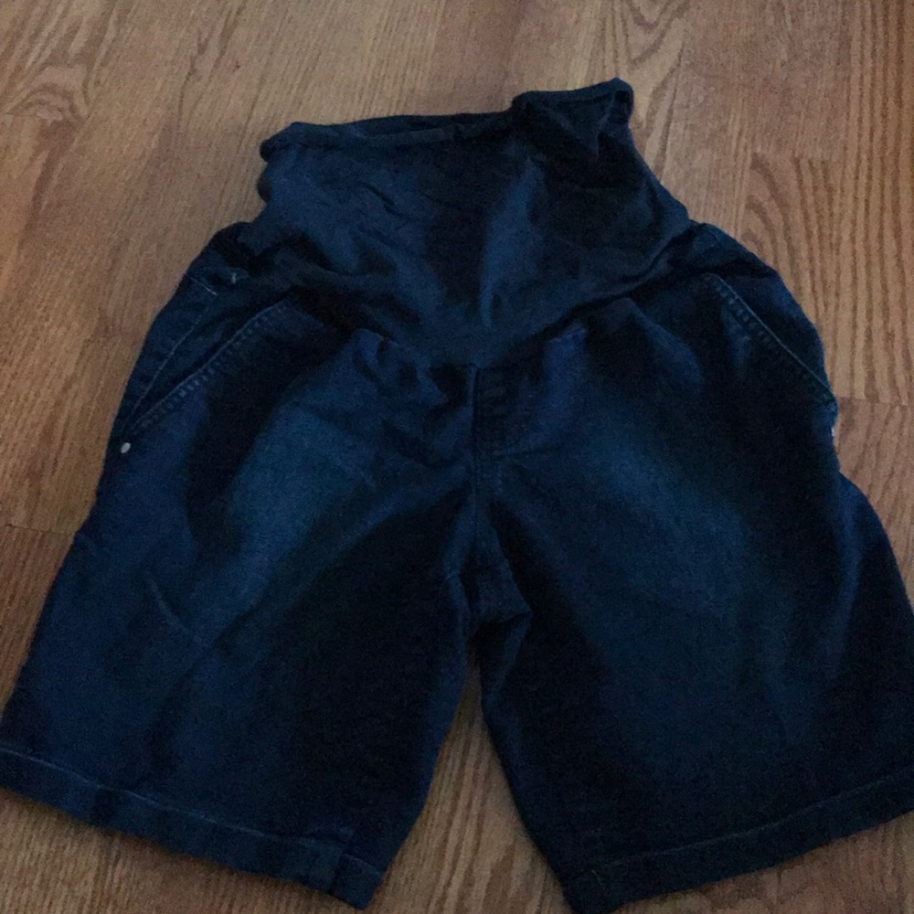 Maternity jean shorts